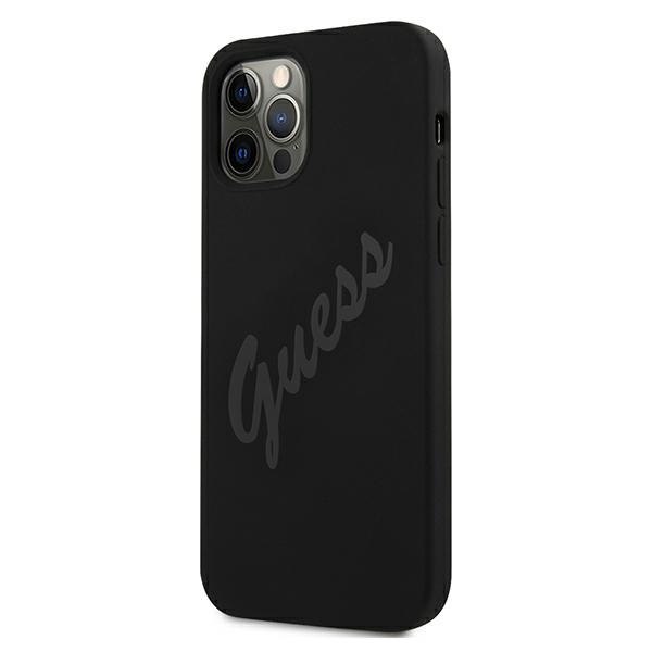 Guess GUHCP12LLSVSBK iPhone 12 Pro Max 6,7" czarny/black hardcase Script
